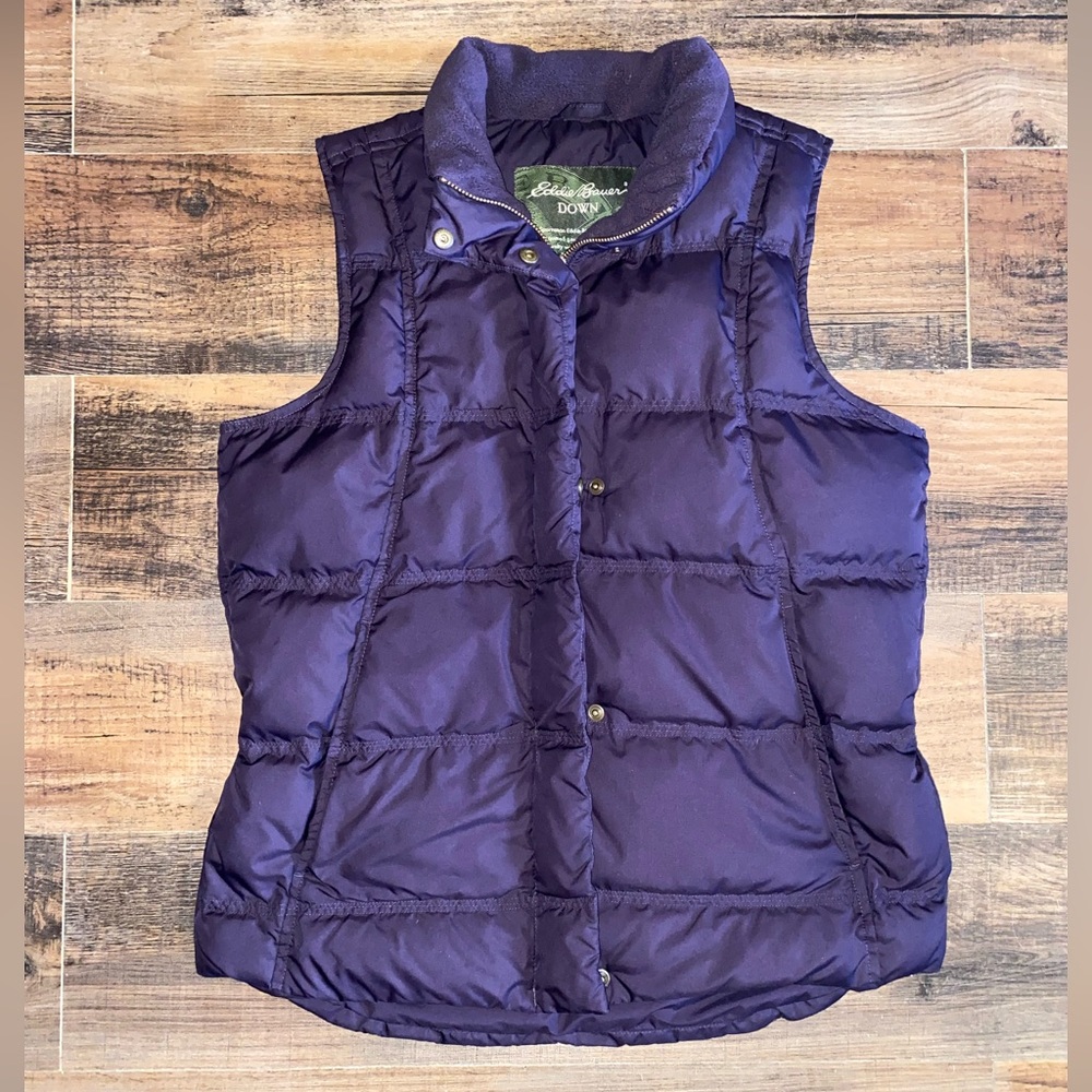 Eddie Bauer Purple Down Vest XS